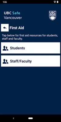UBC Safe Vancouver android App screenshot 3