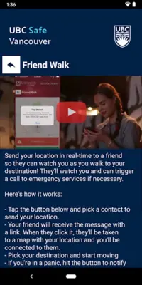 UBC Safe Vancouver android App screenshot 4