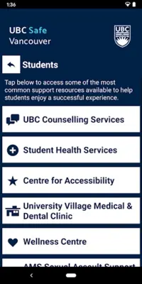 UBC Safe Vancouver android App screenshot 5