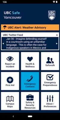 UBC Safe Vancouver android App screenshot 7